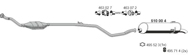 Handler.Part Exhaust system ERNST 090110 1