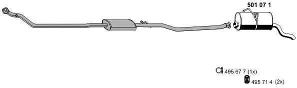 Handler.Part Exhaust system ERNST 090128 1