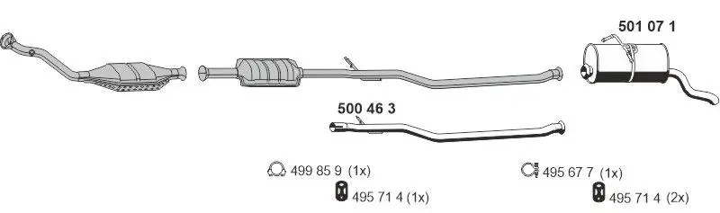 Handler.Part Exhaust system ERNST 090131 1