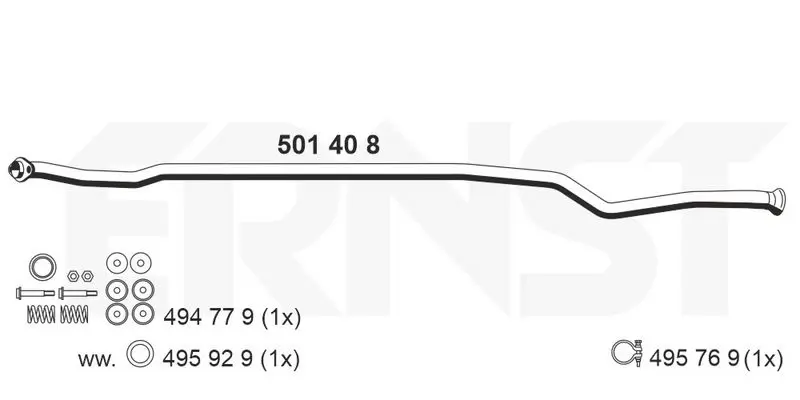 Handler.Part Exhaust pipe ERNST 501408 1