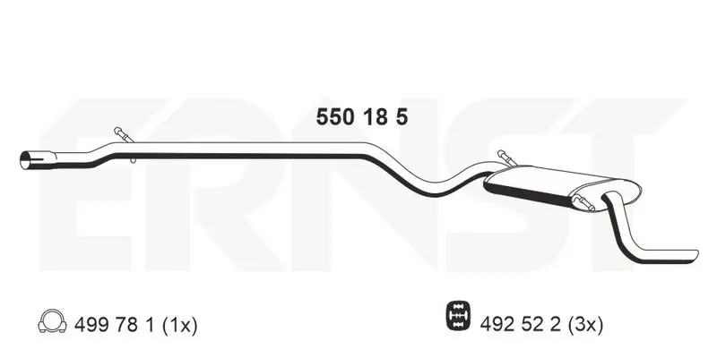 Handler.Part End silencer ERNST 550185 1