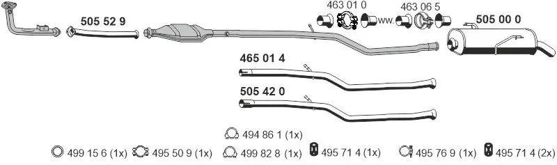 Handler.Part Exhaust system ERNST 090103 1