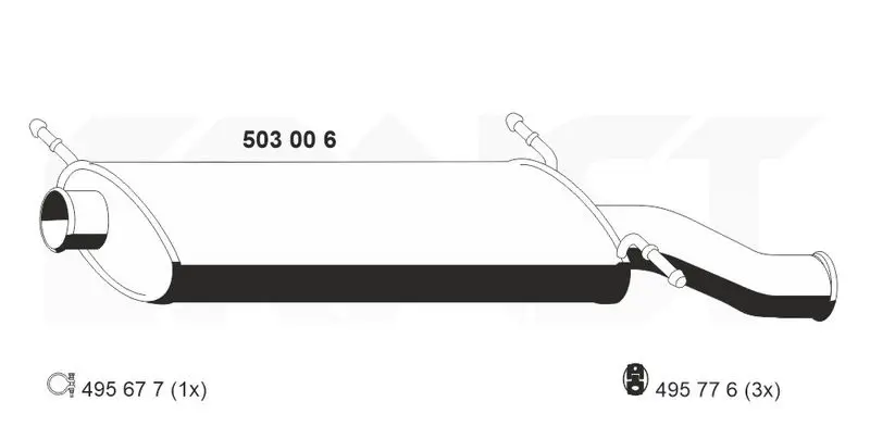 Handler.Part End silencer ERNST 503006 1