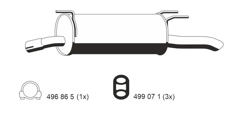 Handler.Part End silencer ERNST 034005 1