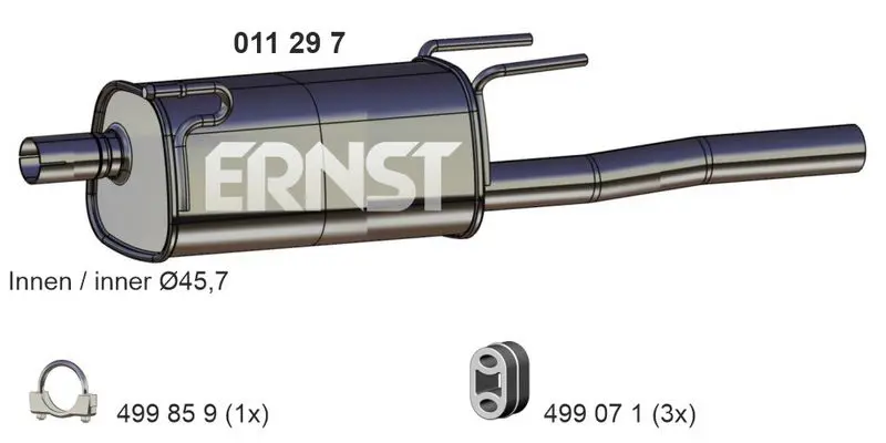 Handler.Part End silencer ERNST 011297 1