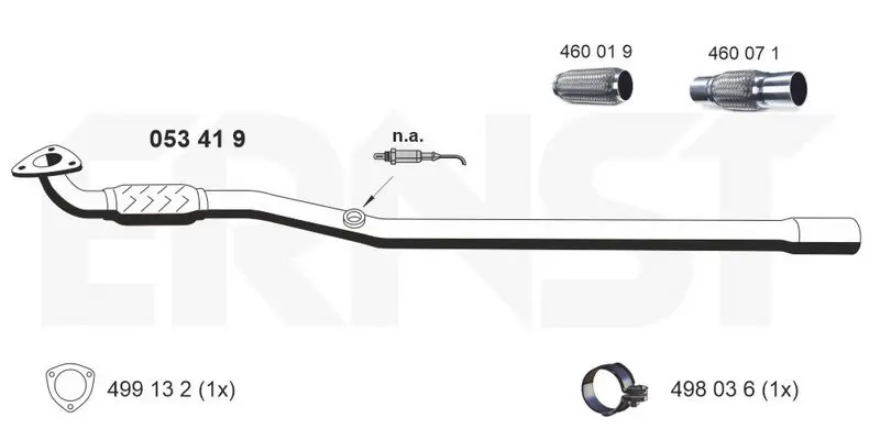 Handler.Part Exhaust pipe ERNST 053419 1