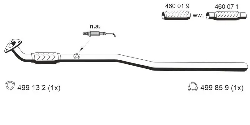 Handler.Part Exhaust pipe ERNST 053426 1