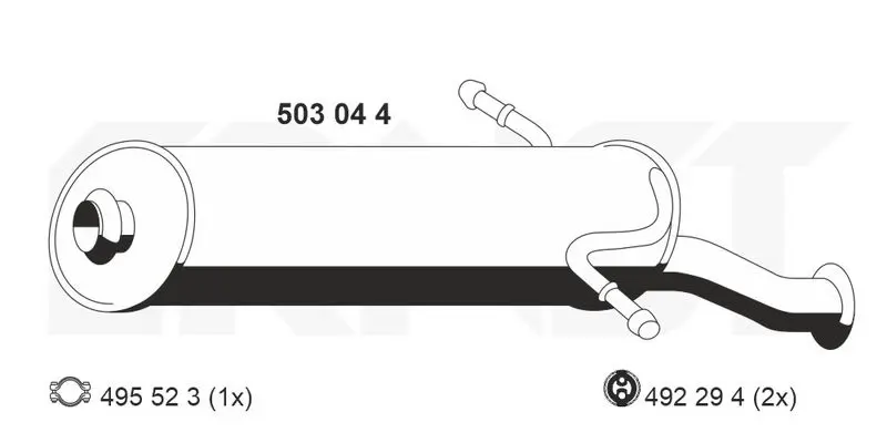 Handler.Part End silencer ERNST 503044 1