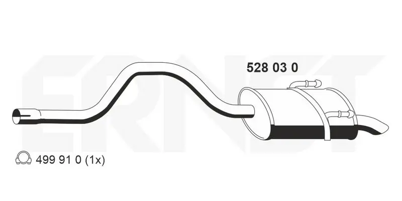 Handler.Part End silencer ERNST 528030 1