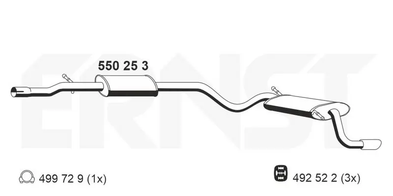 Handler.Part End silencer ERNST 550253 1