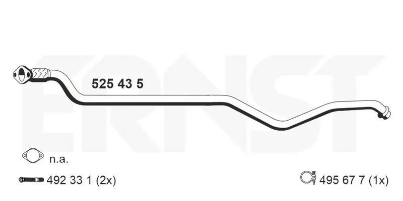 Handler.Part Exhaust pipe ERNST 525435 1