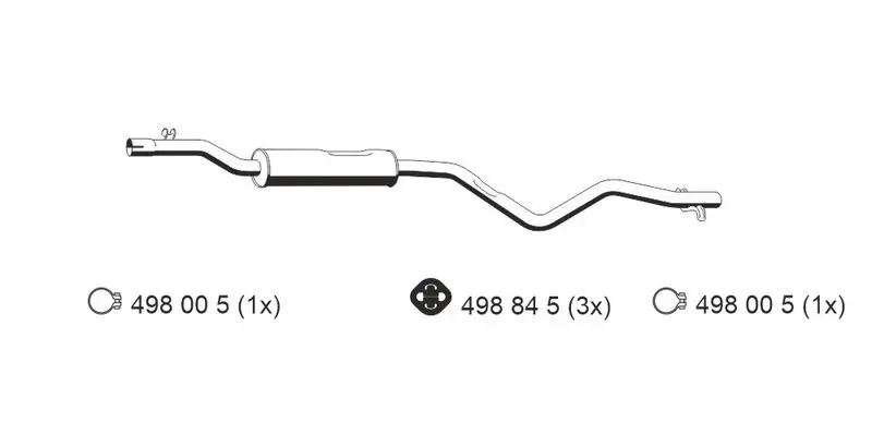 Handler.Part Front silencer ERNST 112017 1