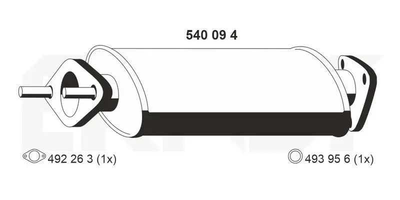 Handler.Part Front silencer ERNST 540094 1