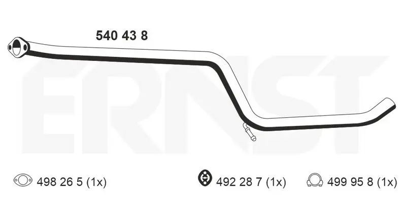 Handler.Part Exhaust pipe ERNST 540438 1