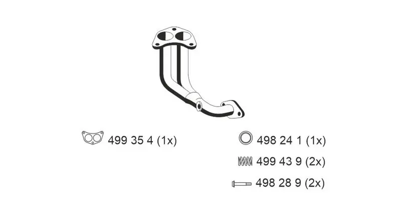 Handler.Part Exhaust pipe ERNST 311526 1