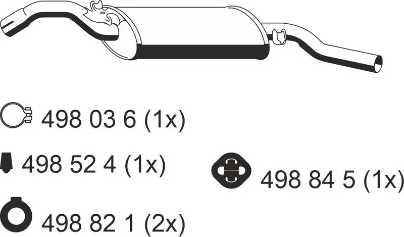 Handler.Part End silencer ERNST 132190 1