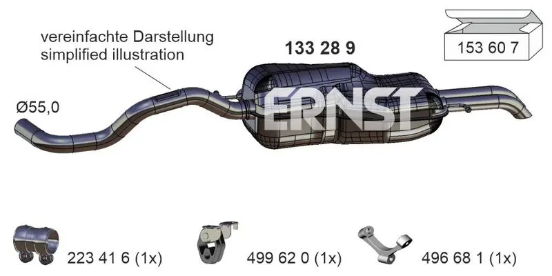 Handler.Part End silencer ERNST 133289 1