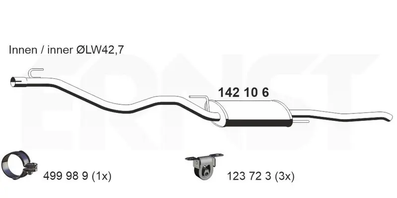 Handler.Part End silencer ERNST 142106 1