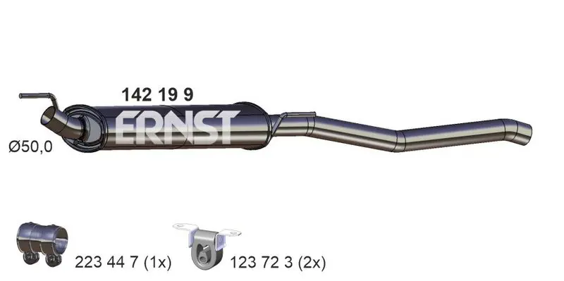 Handler.Part End silencer ERNST 142199 1