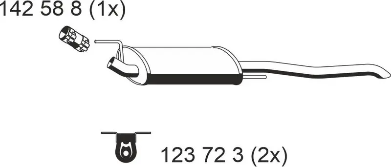 Handler.Part End silencer ERNST 142250 1