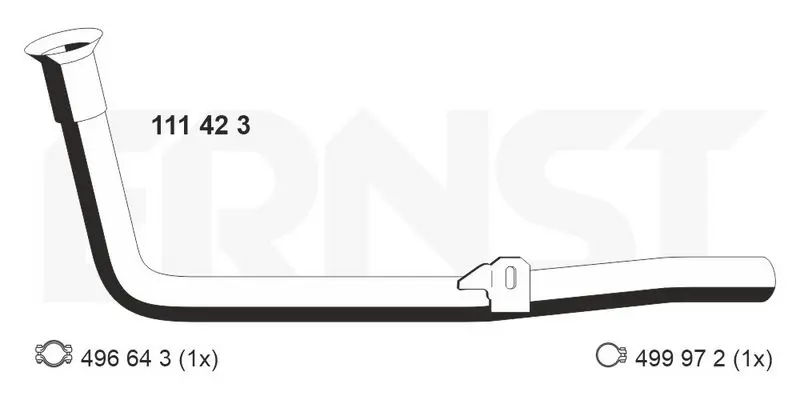 Handler.Part Exhaust pipe ERNST 111423 1