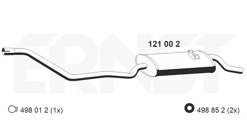 Handler.Part End silencer ERNST 121002 1