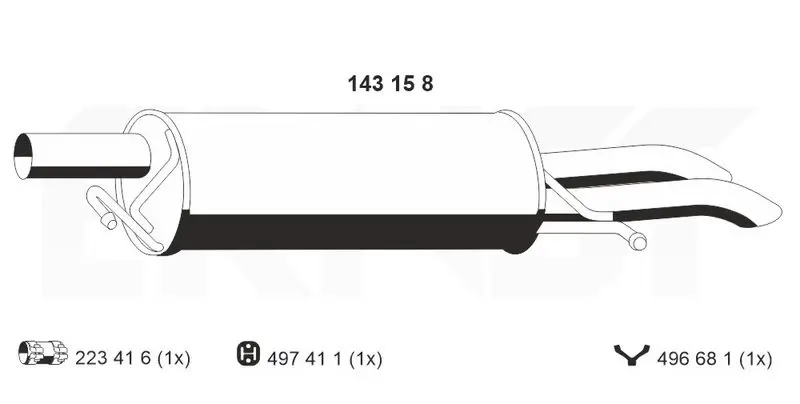 Handler.Part End silencer ERNST 143158 1