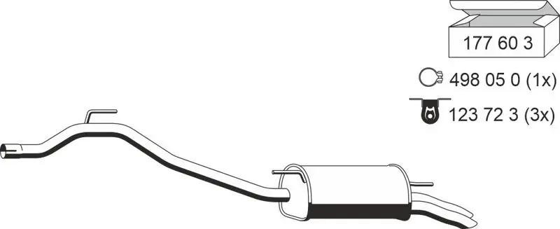 Handler.Part End silencer ERNST 176286 1