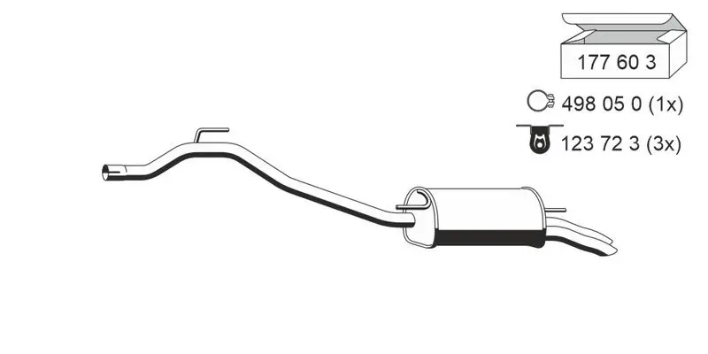 Handler.Part End silencer ERNST 177047 1