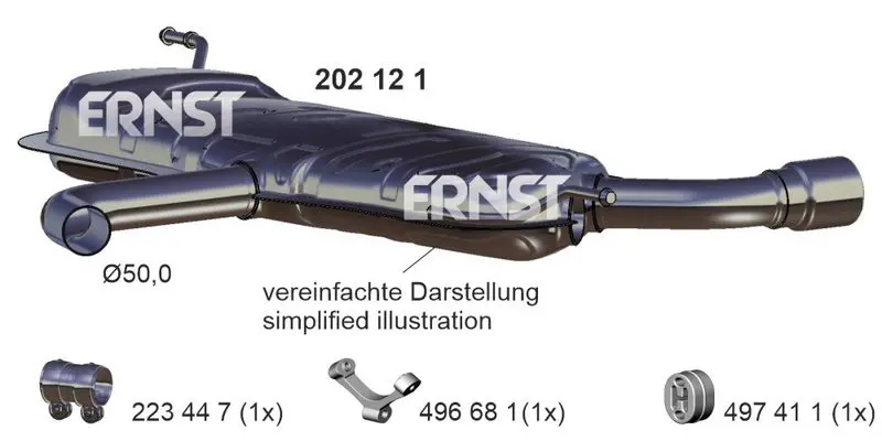 Handler.Part End silencer ERNST 202121 1