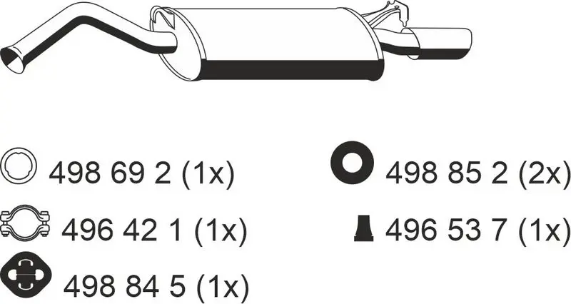 Handler.Part End silencer ERNST 204033 1