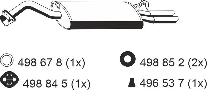 Handler.Part End silencer ERNST 204156 1