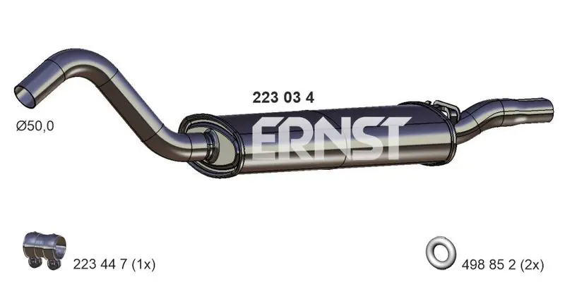 Handler.Part End silencer ERNST 223034 1