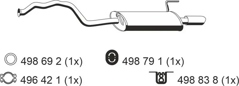 Handler.Part End silencer ERNST 233101 1