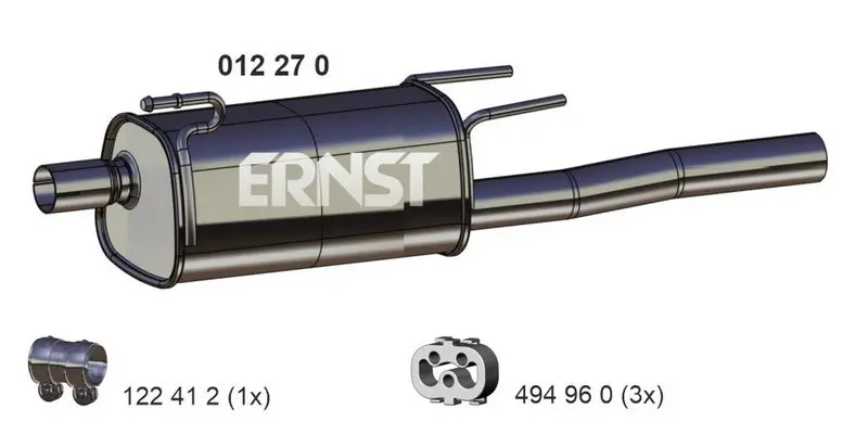 Handler.Part End silencer ERNST 012270 1