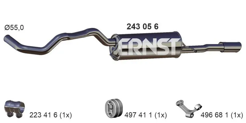 Handler.Part End silencer ERNST 243056 1