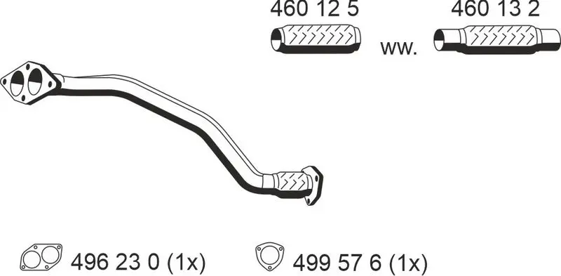 Handler.Part Exhaust pipe ERNST 243469 1