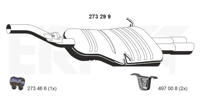 Handler.Part End silencer ERNST 273299 1