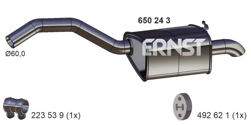 Handler.Part End silencer ERNST 650243 1