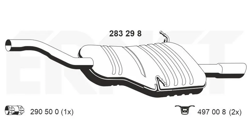 Handler.Part End silencer ERNST 283298 1