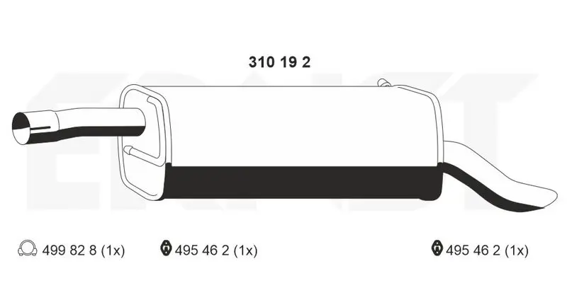 Handler.Part End silencer ERNST 310192 1