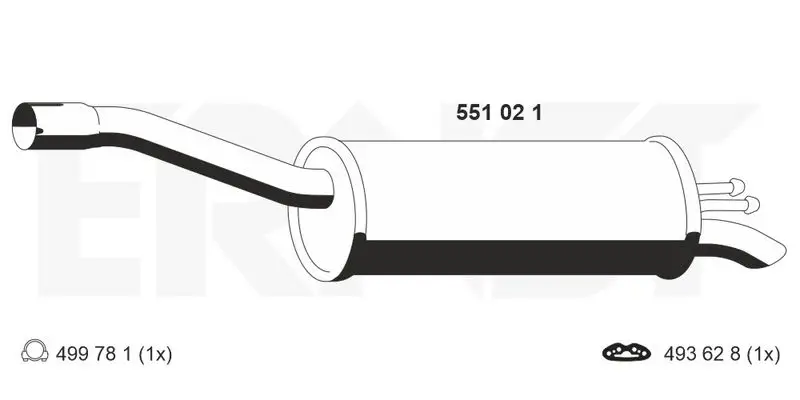 Handler.Part End silencer ERNST 551021 1