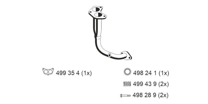 Handler.Part Exhaust pipe ERNST 311489 1