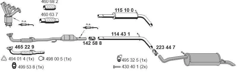 Handler.Part Exhaust system ERNST 190233 1