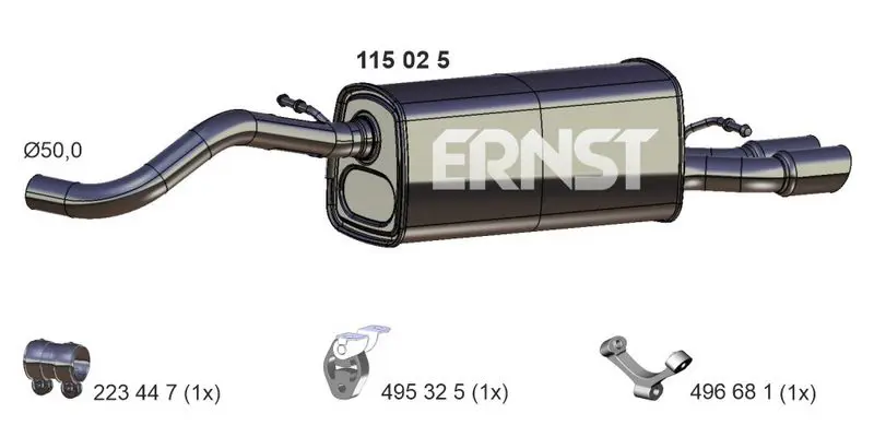 Handler.Part End silencer ERNST 115025 1