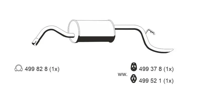 Handler.Part End silencer ERNST 332040 1