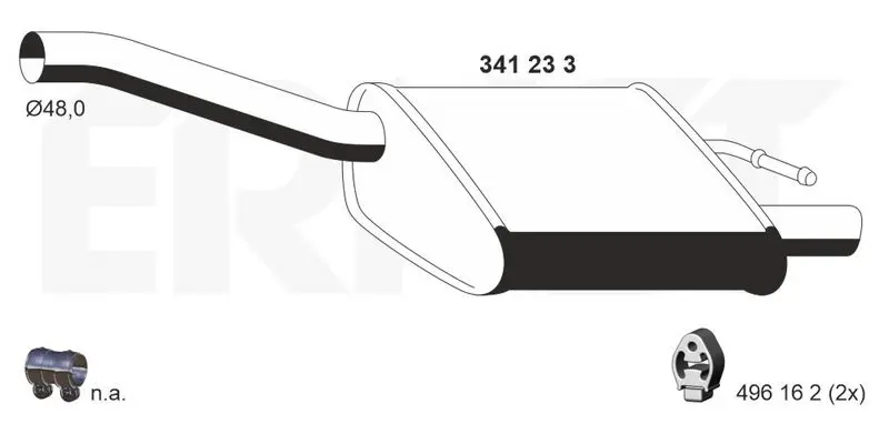 Handler.Part End silencer ERNST 341233 1