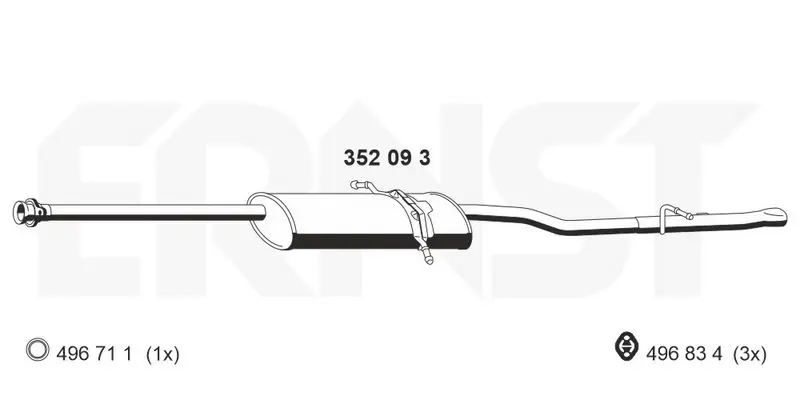 Handler.Part End silencer ERNST 352093 1