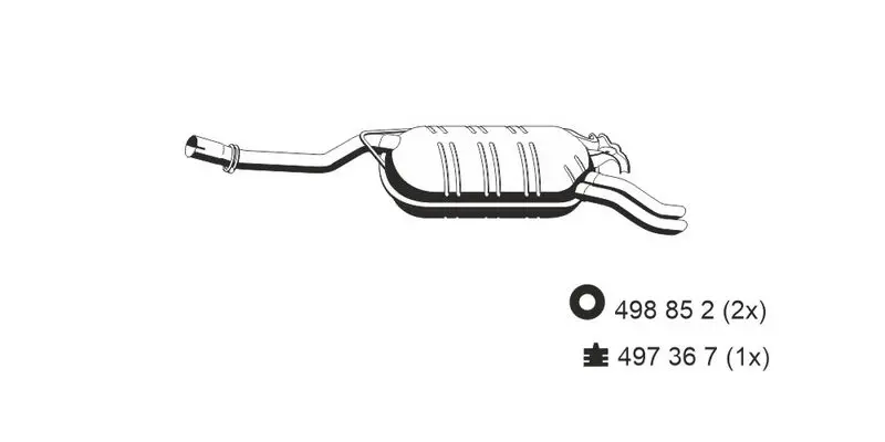 Handler.Part End silencer ERNST 374187 1