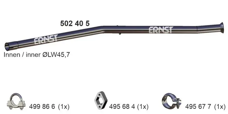 Handler.Part Exhaust pipe ERNST 502405 1